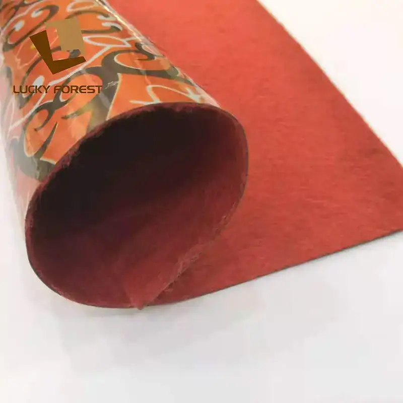 pvc flooring lows rolls red felt back 0.35mm firepoof
